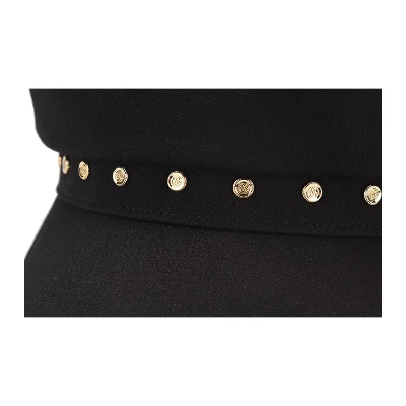 RARE Cotton Berets Women's Black-2