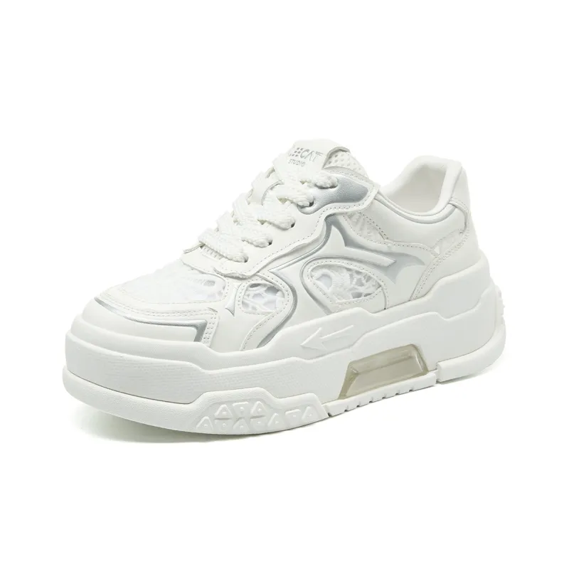 LEECAT STUDIO Abrasion Resistant Breathable Height Increasing Skateboard Shoes Women's-8