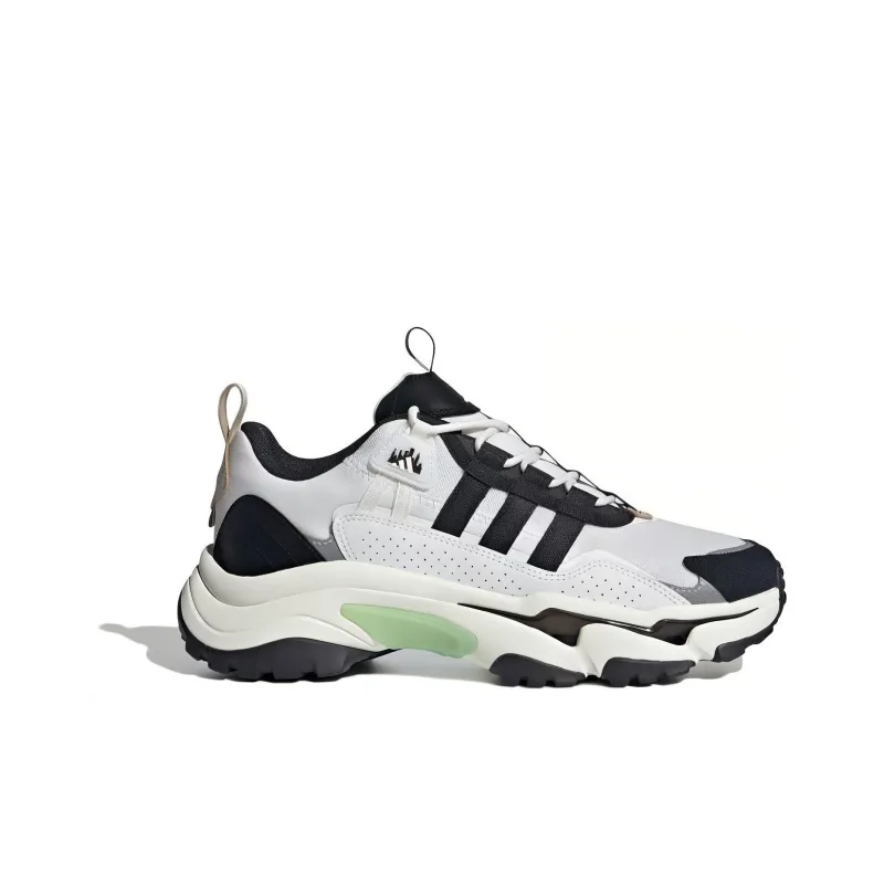 Adidas Cushioning, Wear Resistant Low Top Running Shoes Unisex Black White-1