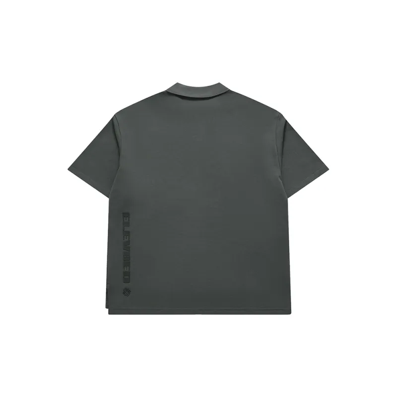 FILA FUSION Polo Shirt Men's Honey Phantom Gray-1