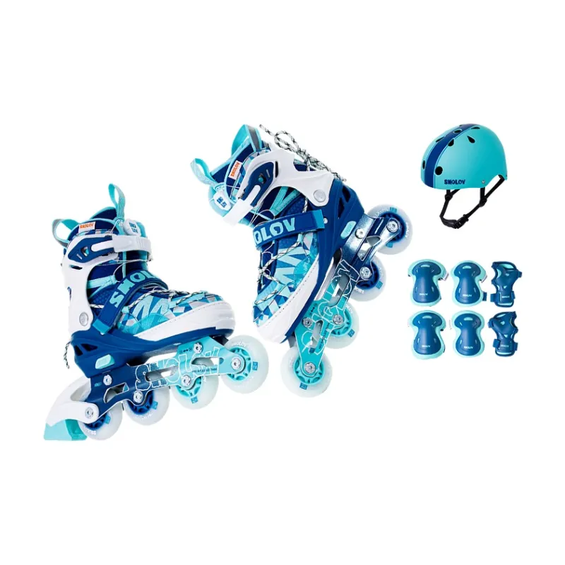 SHOLOV Inline Skates Aluminum Alloy Knife Rack Beginner Roller Skate Class Kids' Size Adjustable-6