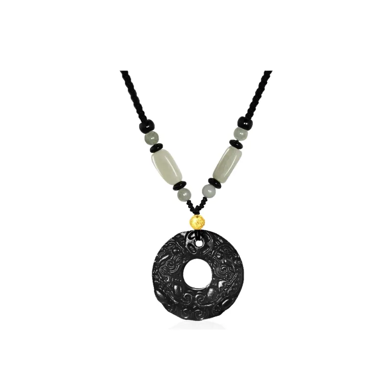 LOVING Chalcedony Jade Necklaces Unisex-3