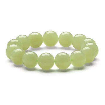 MARY WINDSOR Hetian Jade Bracelets Men's Pale Greenish White Jade