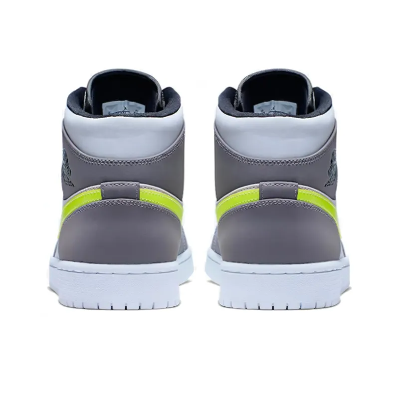 Jordan 1 Mid Gunsmoke Volt-3