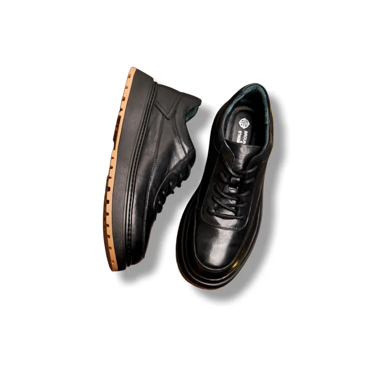 Brounvanm Casual Shoes Men's Black-3