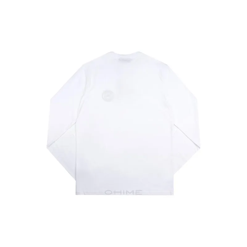 Burberry Embroidered Logo Cotton Long Sleeve T shirt-1