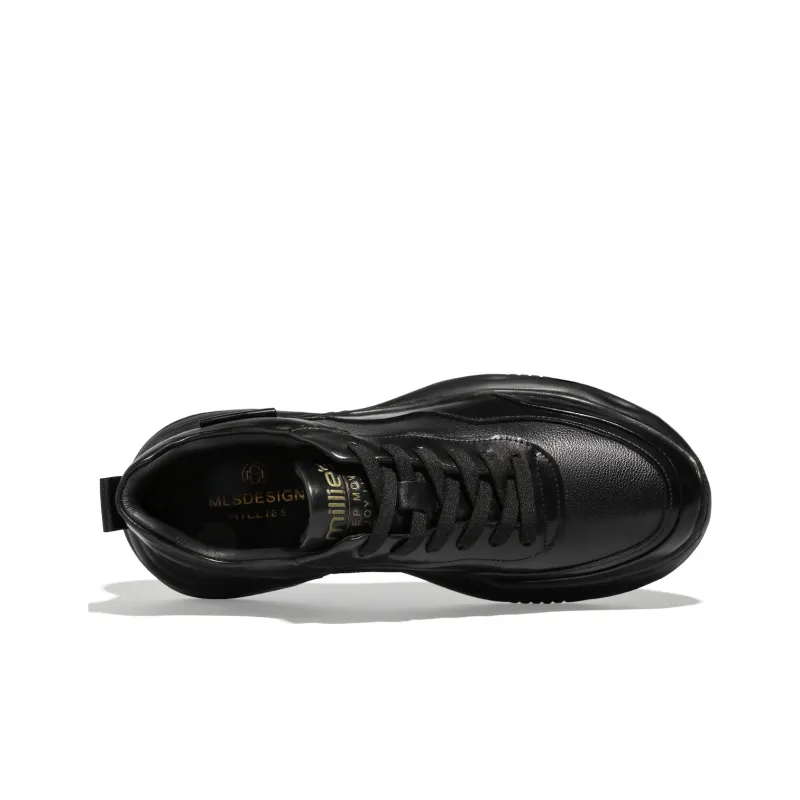 MILLIE'S Low Top Chunky Sneakers Men's Black-3