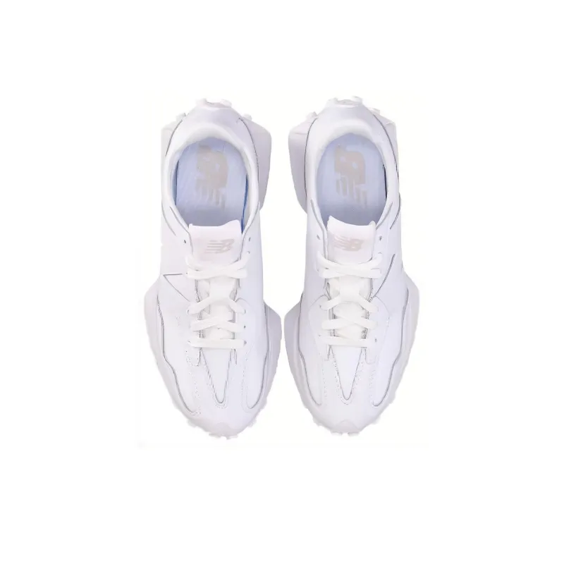 New Balance NB 327 Cushioning Wear Resistant Low Top Running Shoes Women's White-3