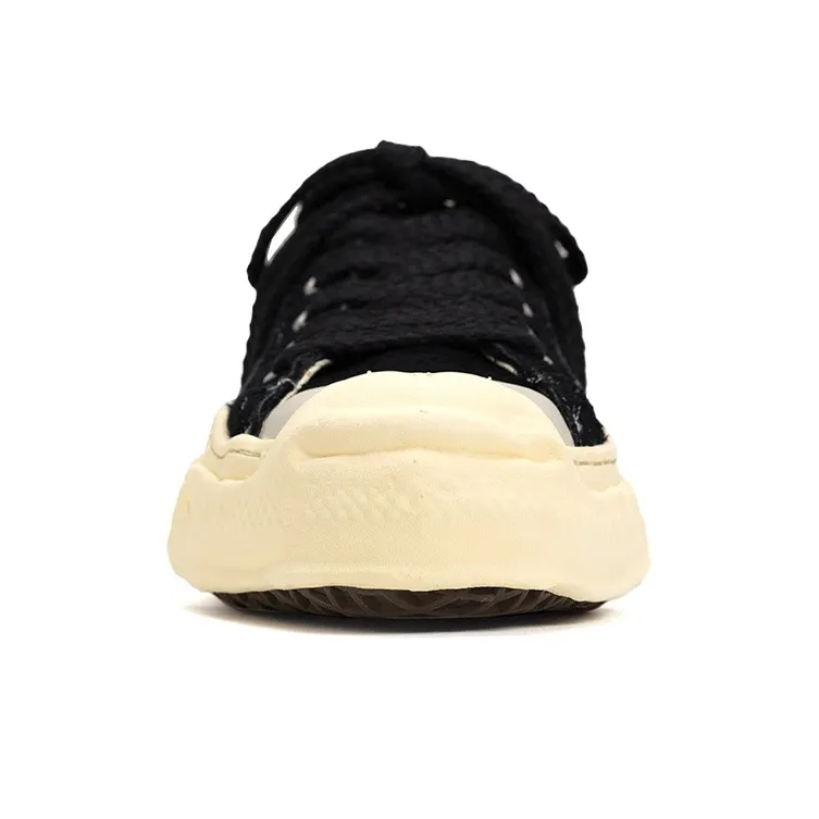 MIHARA YASUHIRO Hank OG Sole Broken Low-Top Skateboard Shoes Unisex Black-2