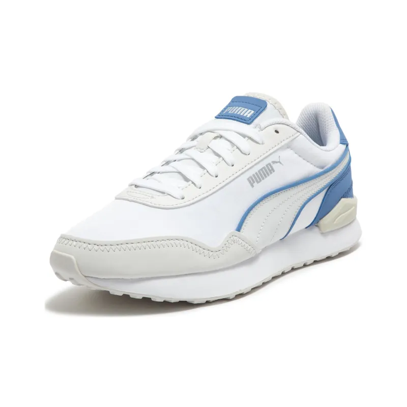 PUMA Cushioning Wear-Resistant Low-Top Casual Running Shoes Men's White Blue-2