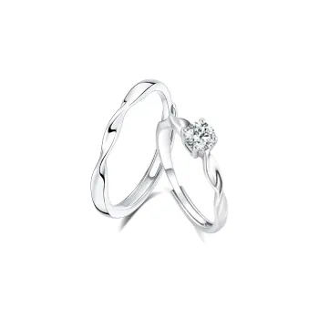 Asia Star Sterling Silver Rings Unisex