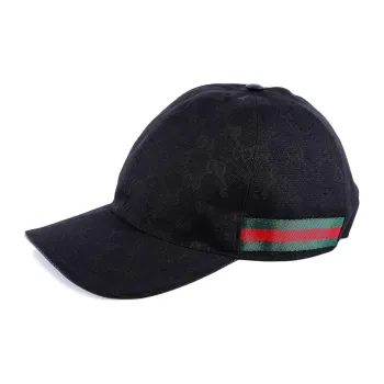 GUCCI Polyester Baseball Caps Women's Black