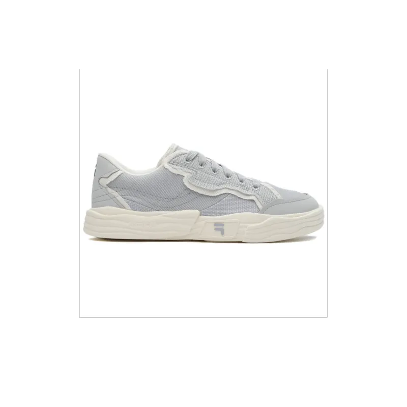 FILA FUSION POP 2 Slip Resistant Low Top Skateboard Shoes Women's Daybreak Gray-1