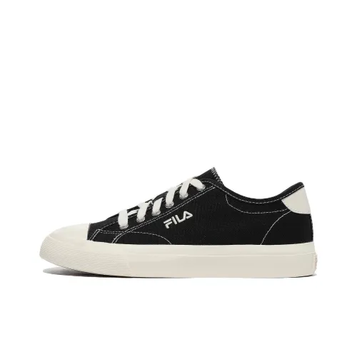 FILA Classic Kicks Skateboard Shoes Unisex Low-Top Black/White