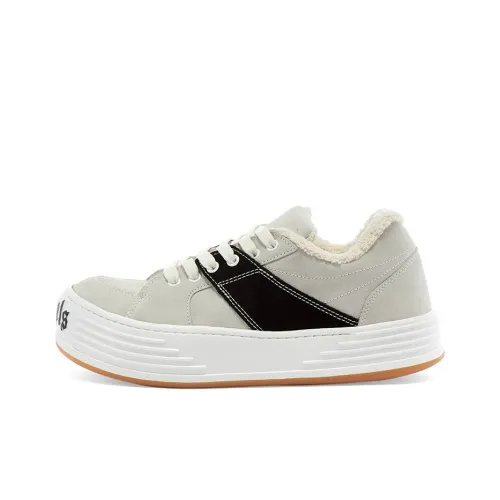 PALM ANGELS Skateboard Shoes Men Low-Top Gray Black