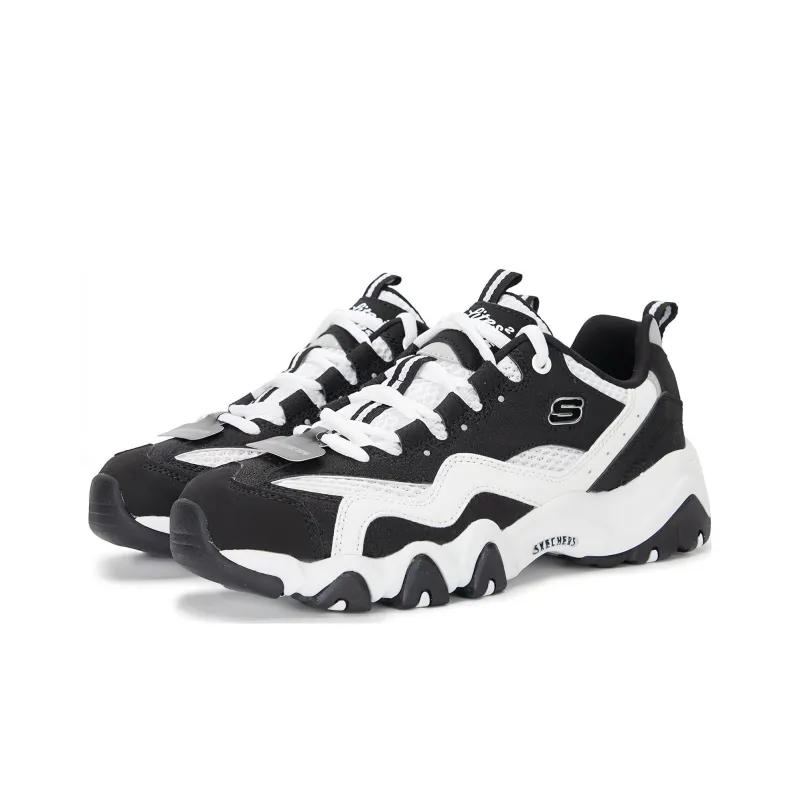 Skechers Sport D'Lites 2.0 Shoes 'Black White' Women's-2