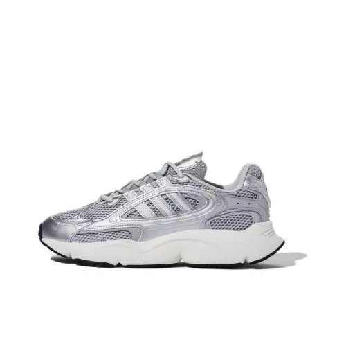 Adidas Originals Ozmillen Cushioning Slip Resistant Low Top Casual Running Shoes Men's Silver White