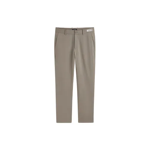 PEACEBIRD MEN Casual Pants Unisex Khaki 1 Slim Fit