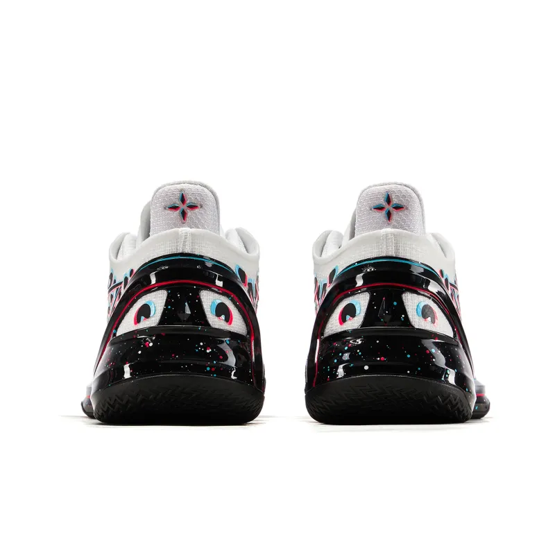 LINING Blade 4V2 Basketball Shoes Men Low Top Standard White/Black-5