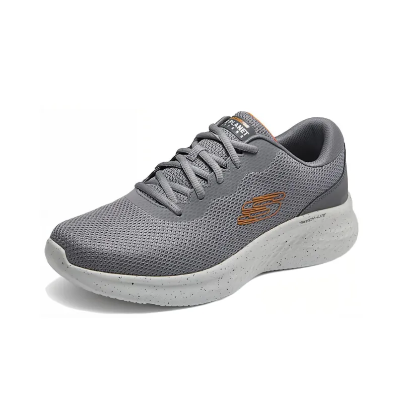 Skechers Skech Lite Pro Breathable Impact Resistant Lightweight Low Top Casual Running Shoes Men's Gray-2
