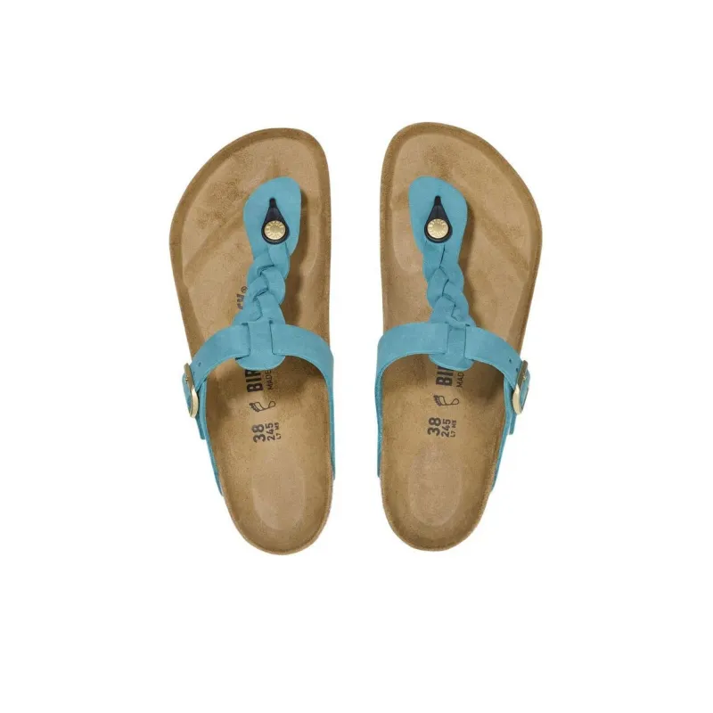 Birkenstock Gizeh Flip Flops Women's Blue-4
