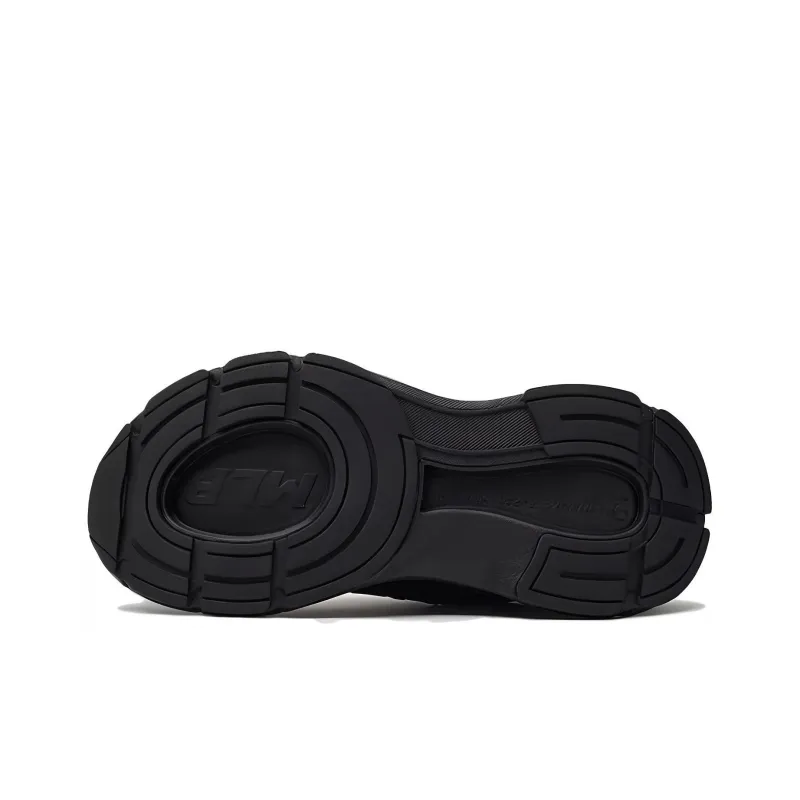 MLB Chunky Runner Ath flow Anti Slip Wear Resistant Low Top Running Shoes Unisex Black White-5