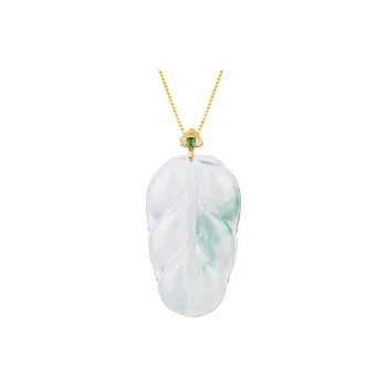 Clear Snow Ice Glutinous Women's Necklace Unisex