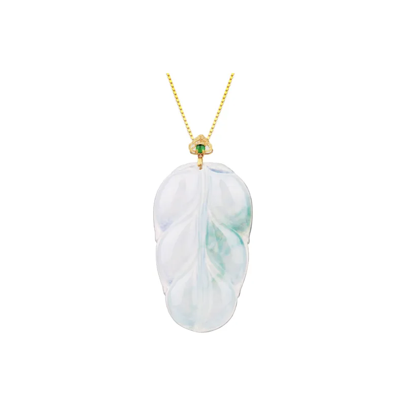 Clear Snow Ice Glutinous Women's Necklace Unisex-0