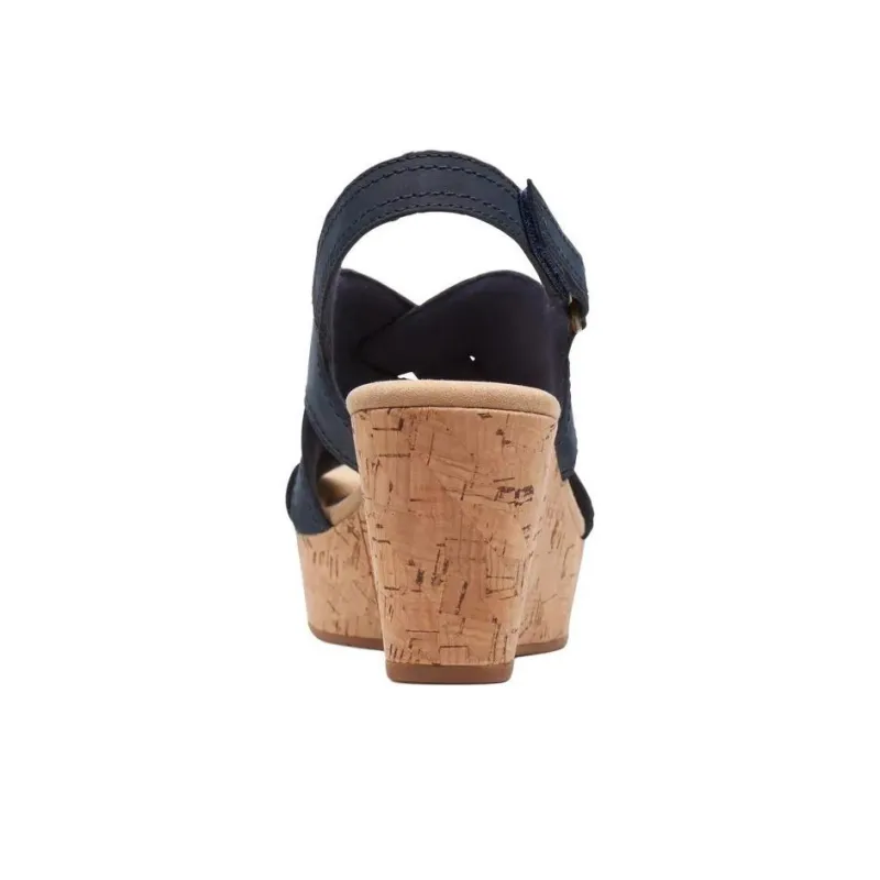 Clarks Strap Sandals Women's Marine Blue-5
