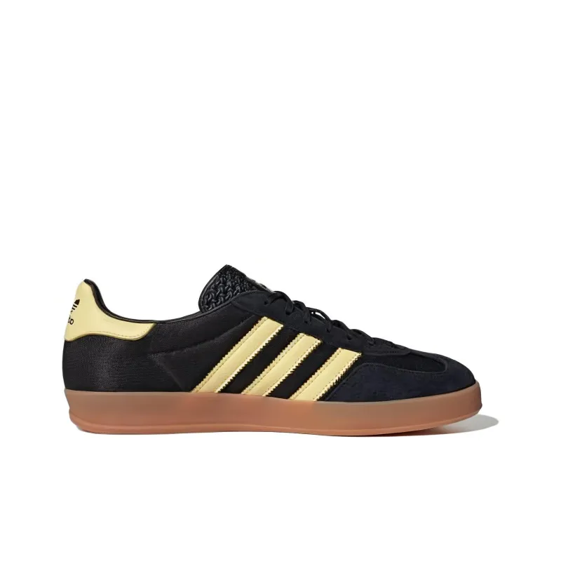 Adidas Gazelle Indoor Black Almost Yellow Gum-1