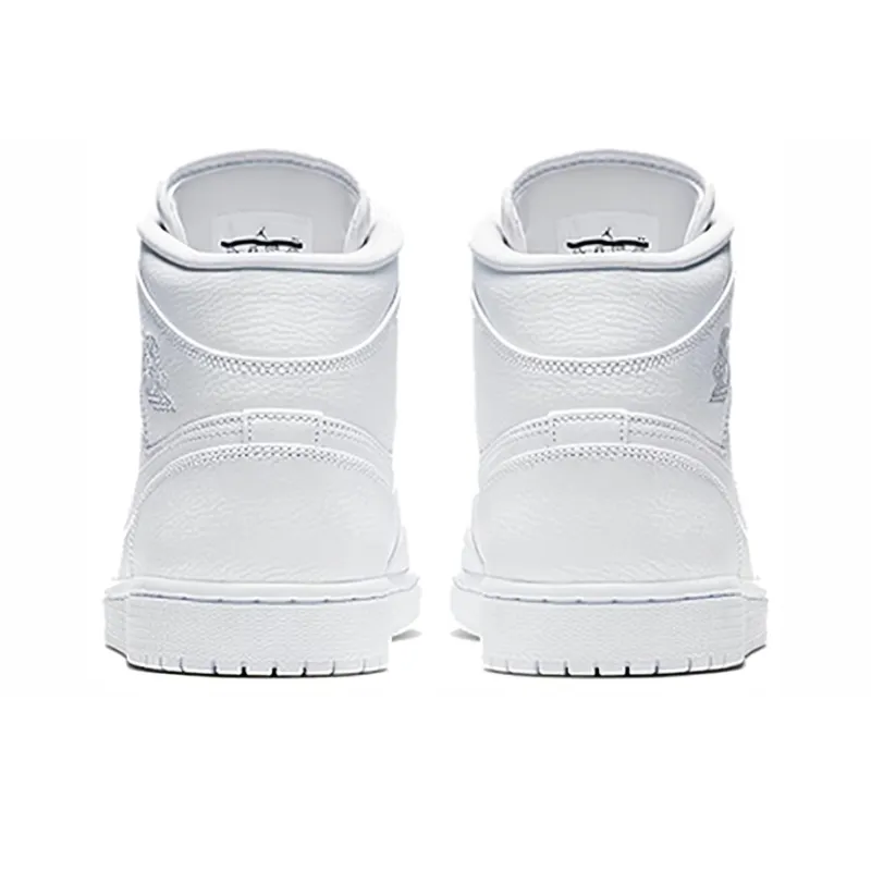 Jordan 1 Mid Triple White 2019-3