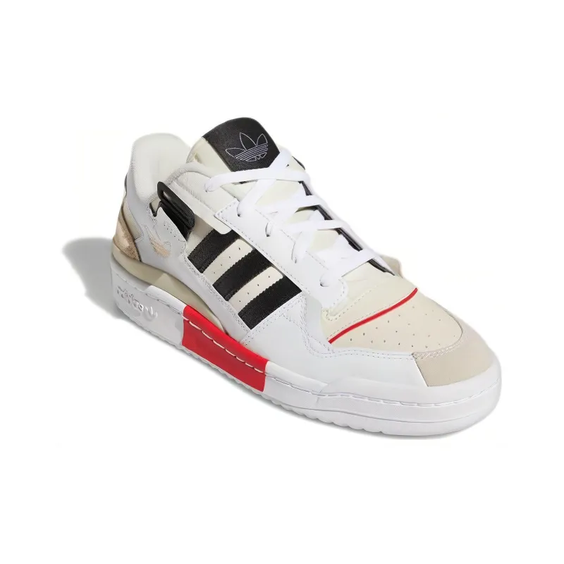Adidas Forum Exhibit Low White Vivid Red-2