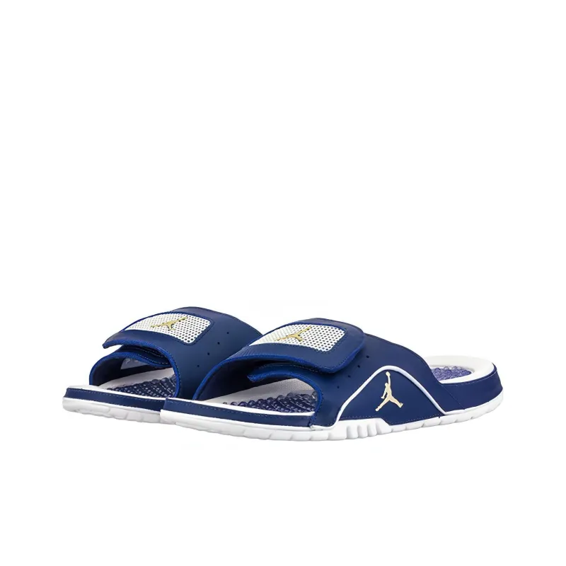Jordan Hydro 4 Slip-Resistant Slide Slippers Men's Blue White-2