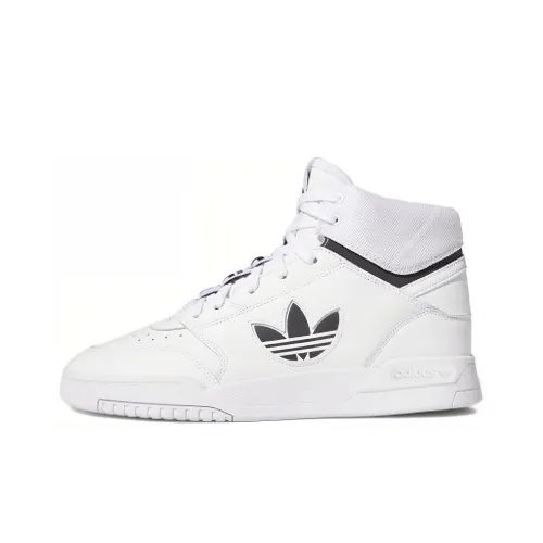 Adidas Originals Drop Step Skateboard Shoes Unisex High-Top White/Black