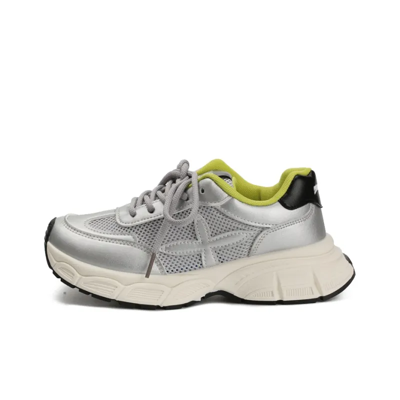 Zun'er Wear Resistant Lightweight Height Increasing Low Top Chunky Sneakers Unisex-4