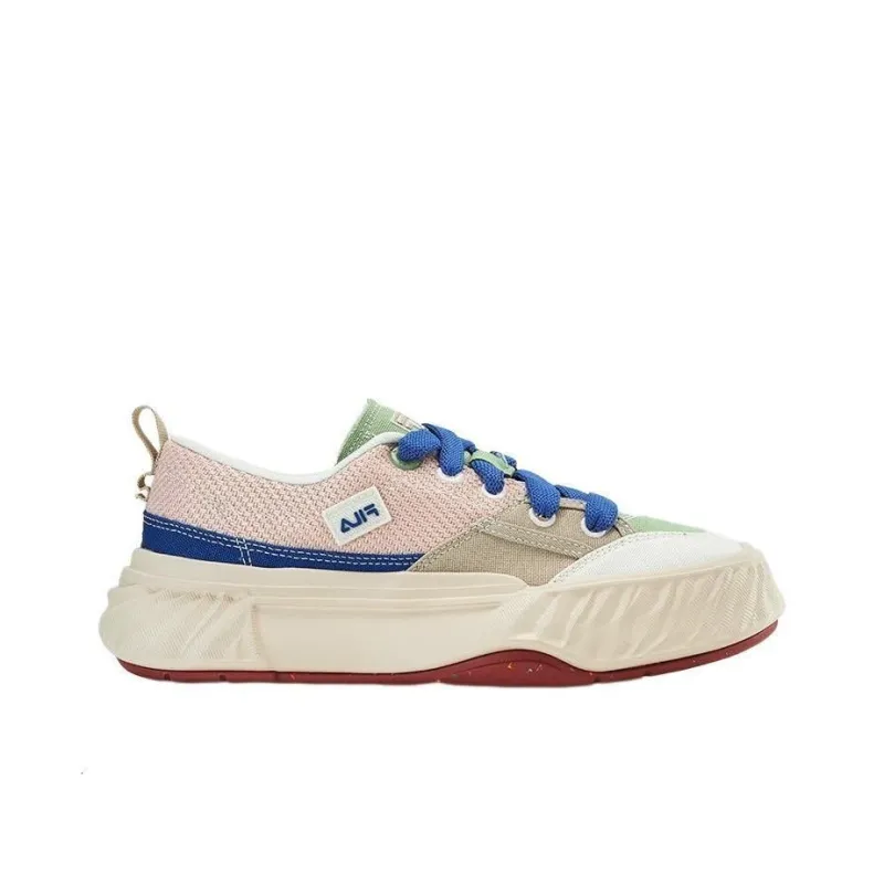 FILA Fosso Anti Slip Wear Resistant Low Top Canvas Shoes Women's Pink Green-1