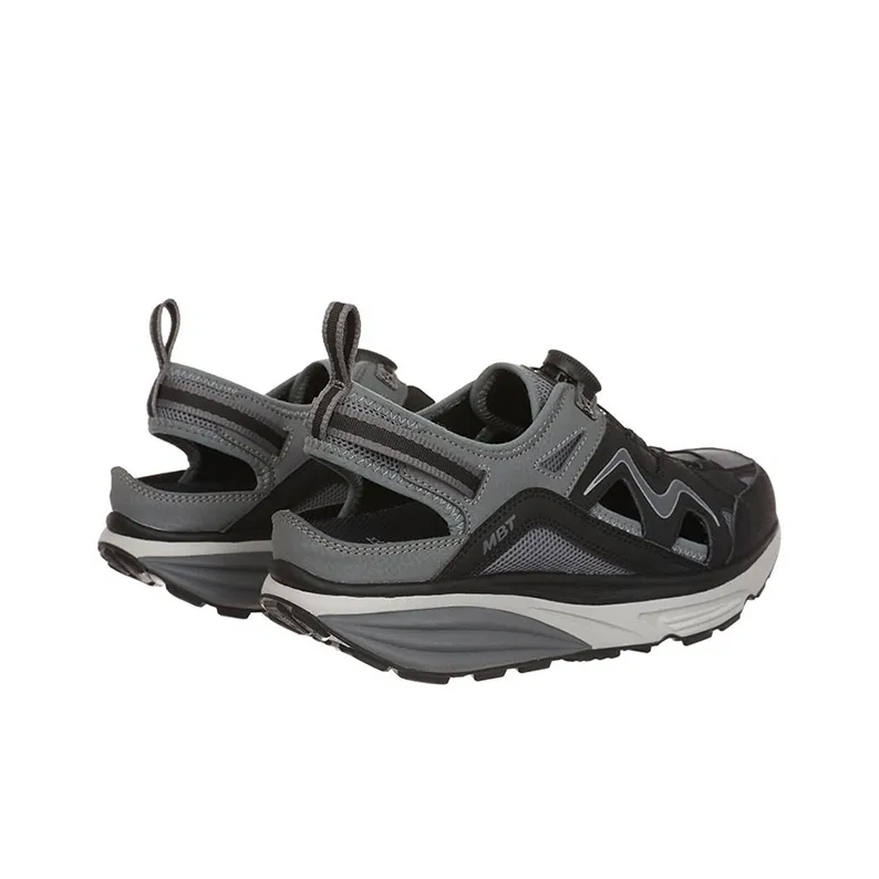 MBT Cushioned Wear Resistant Breathable Low Top Outdoor Shoes Men's Black-3