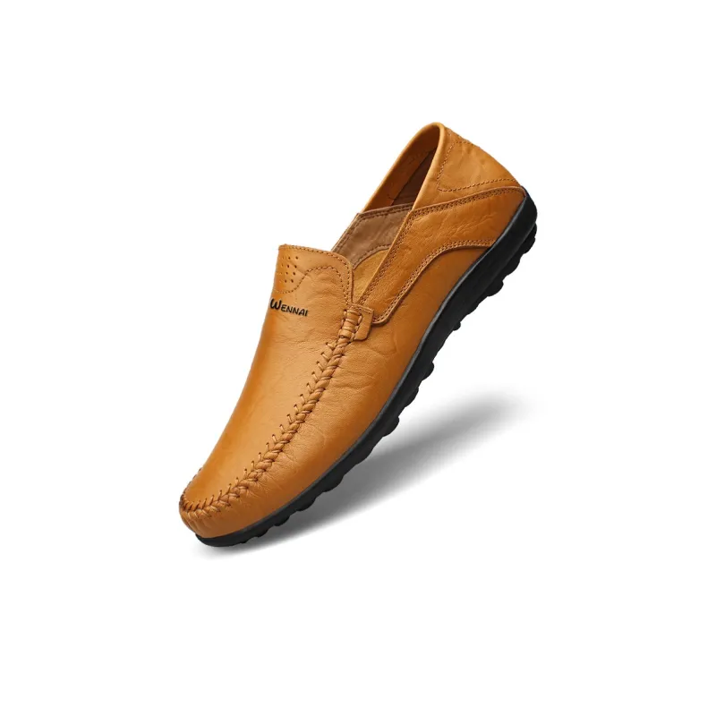Wen Nai Beanie Shoes Men's Yellow-3