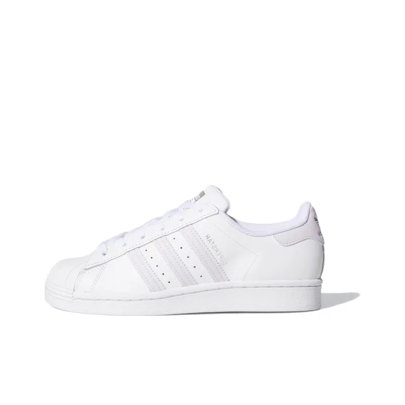 Adidas Superstar White Purple Tint Women's-0