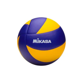 MIKASA High-Quality Synthetic Leather Size 5 Volleyball Unisex Blue Yellow