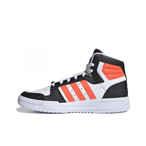 Adidas Neo Entrap Skateboard Shoes Men Mid-Top White/Black/Orange