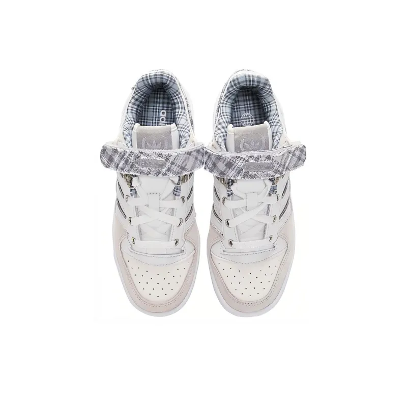 Adidas Forum Low Crystal White Plaid Women's-3