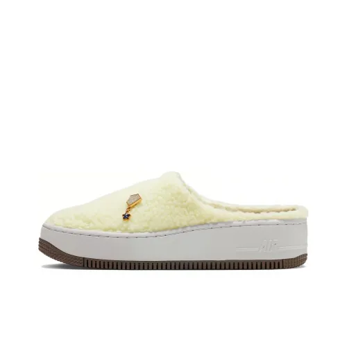 Nike Air Force 1 Skateboard Shoes Women's Low-Top Rice/Yellow