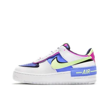 Nike Air Force 1 Low Shadow White Sapphire Barely Volt Women's
