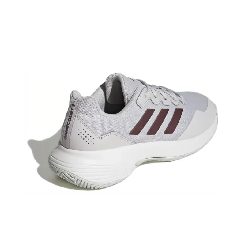 Adidas Gamecourt 2.0 Grey Aurora Met. Core White Women's-3