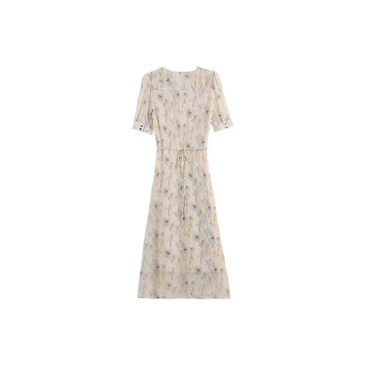 HUASJ Short Sleeved Dresses Women's Multicolor-1