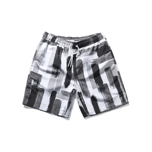 GAILANG Beach Shorts Men Black Gray