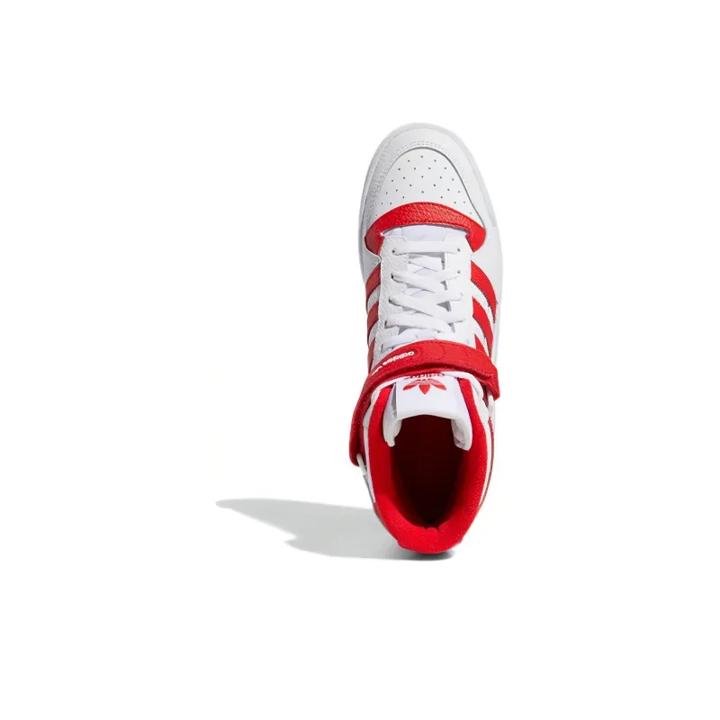 Adidas Forum Mid Cloud White Vivid Red-3