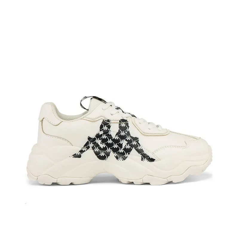 Kappa Anti Slip Wear Resistant Low Top Chunky Sneakers Unisex Korean White-1