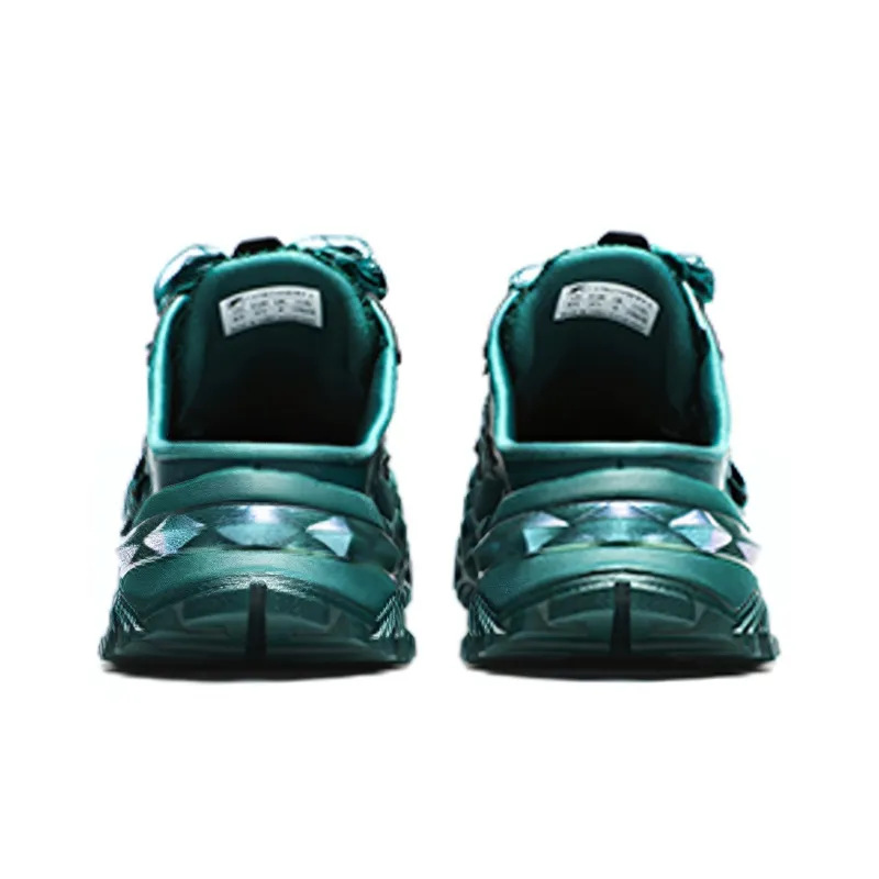 FILA FUSION BIANCO Hard Candy Wear Resistant Slip Resistant Low Top Casual Shoes Women's Forest Green-4